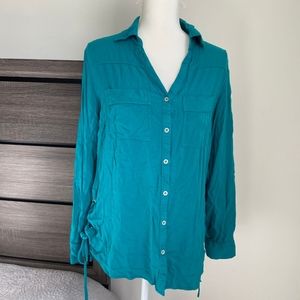 Soho long sleeve button down blouse